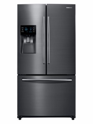 Samsung 25 cu. ft. French Door Refrigerator with External Water & Ice Dispenser in Black Stainless Steel