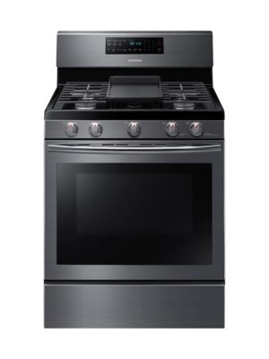 Samsung 5.8 cu. ft. Freestanding Gas Range with Convection in Black Stainless Steel