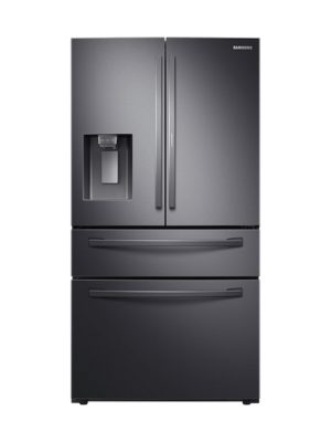 Samsung 28 cu. ft. Food Showcase 4-Door French Door Refrigerator in Black Stainless Steel