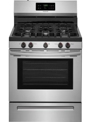30 in. 5.0 cu. ft. Gas Range with Self-Cleaning Oven in Stainless Steel