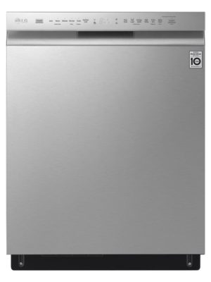 24 in. Front Control Built-In Smart Dishwasher in Stainless Steel w/ QuadWash, 3rd Rack, SmartThinQ